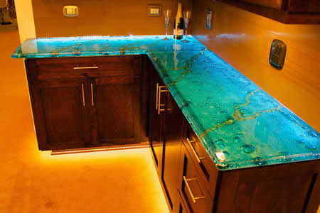 kitchen and bathroom countertops